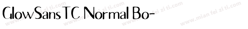 GlowSansTC Normal Bo字体转换